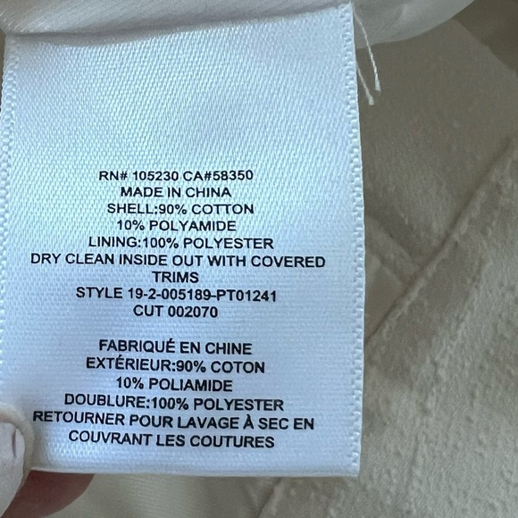 New Equipment Bergen Cropped Ankle Pant NWT Nature White Business Casual Women 6 - Picture 12 of 12